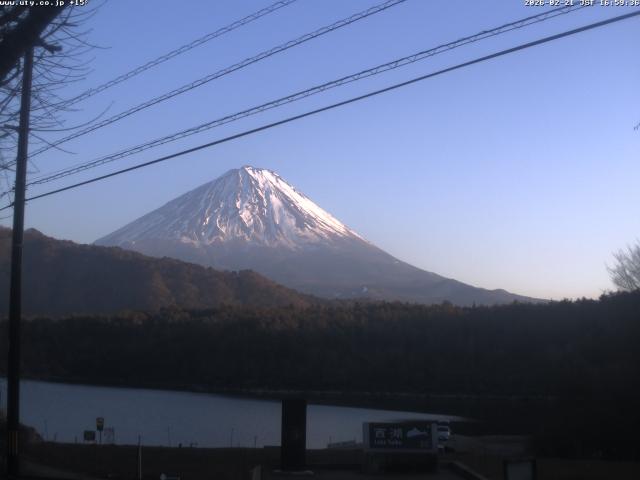 西湖からの富士山