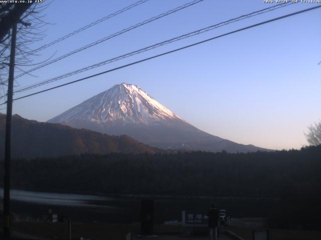 西湖からの富士山