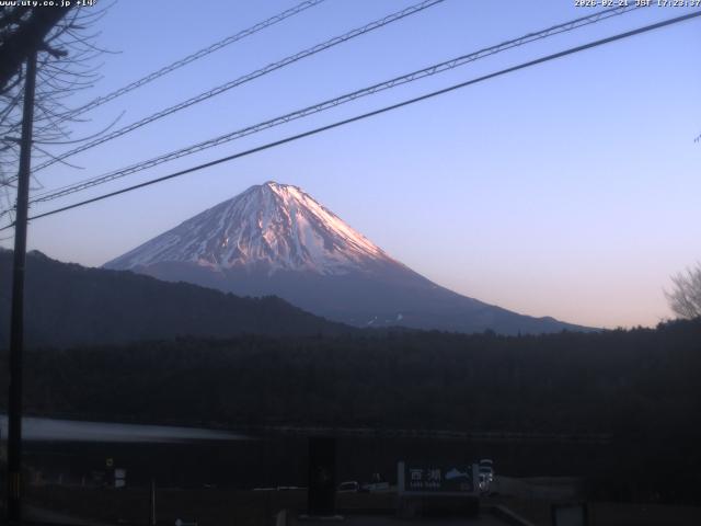 西湖からの富士山