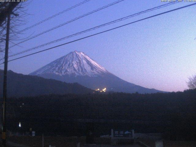 西湖からの富士山