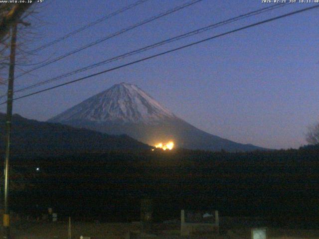 西湖からの富士山