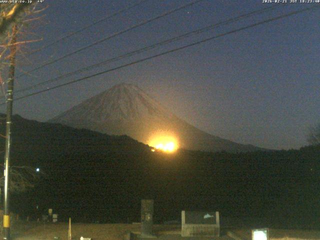 西湖からの富士山