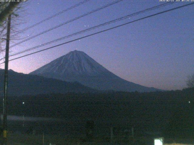 西湖からの富士山
