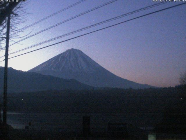 西湖からの富士山
