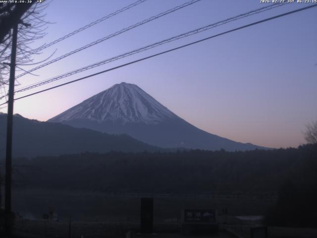 西湖からの富士山