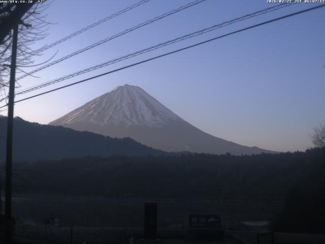 西湖からの富士山