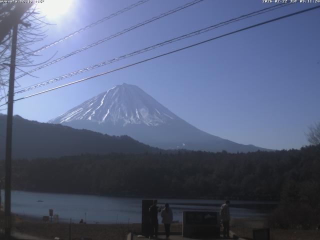 西湖からの富士山
