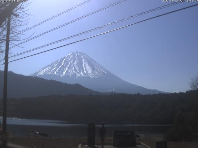 西湖からの富士山