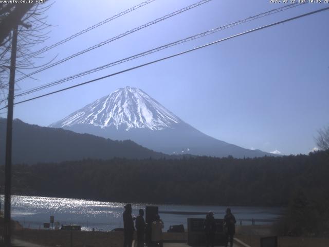 西湖からの富士山