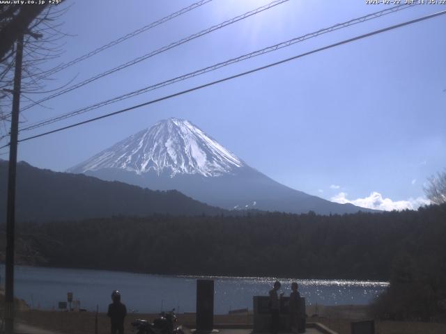 西湖からの富士山