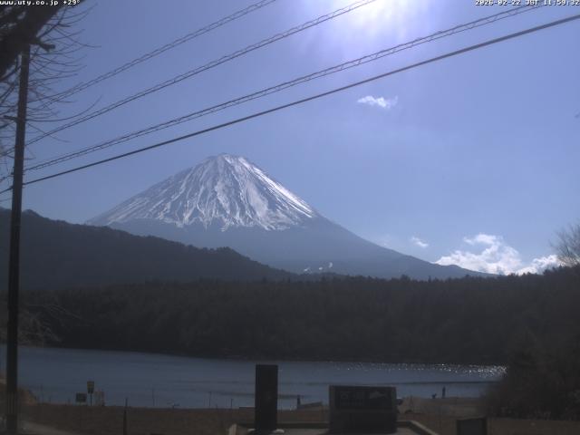 西湖からの富士山