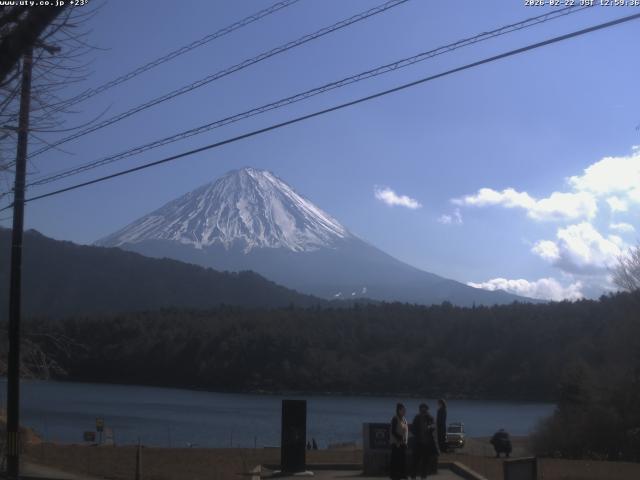 西湖からの富士山