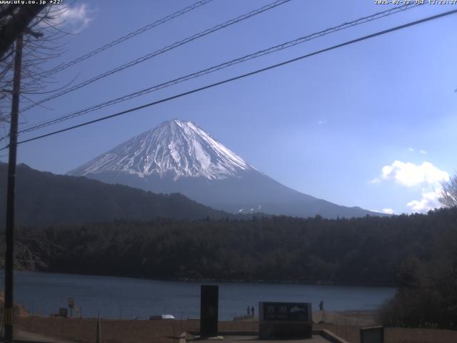 西湖からの富士山