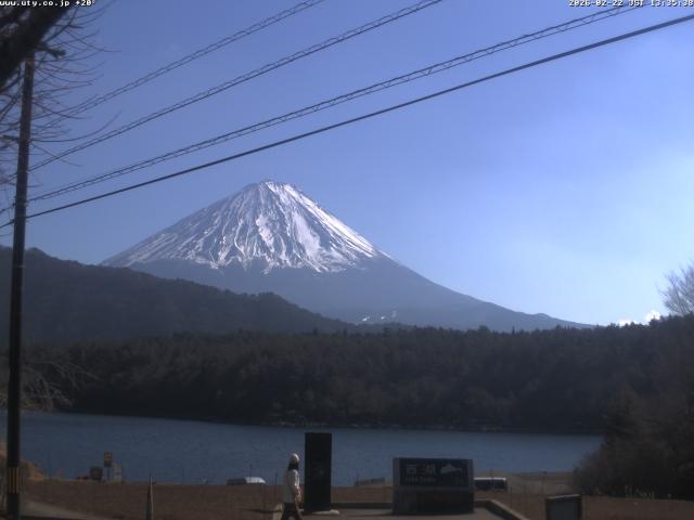 西湖からの富士山