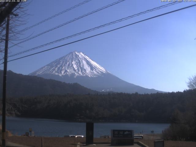 西湖からの富士山