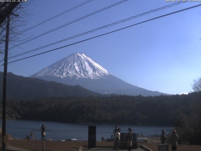 西湖からの富士山