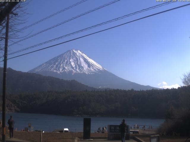 西湖からの富士山