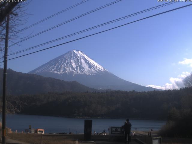 西湖からの富士山