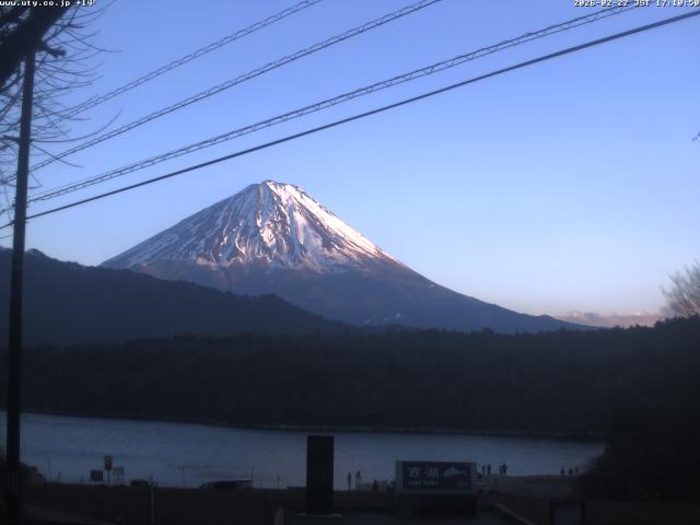 西湖からの富士山