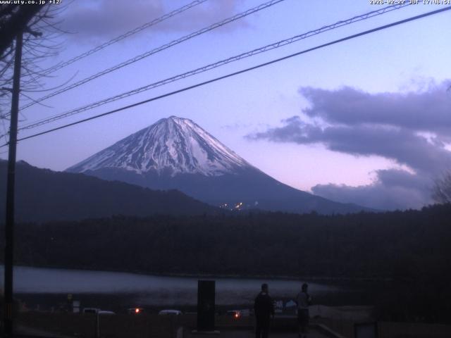 西湖からの富士山
