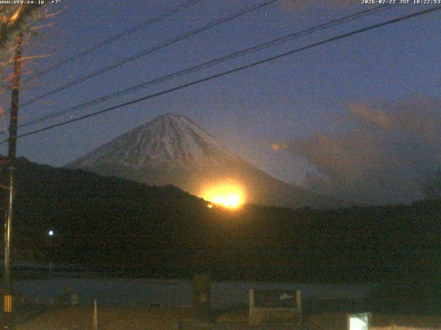 西湖からの富士山