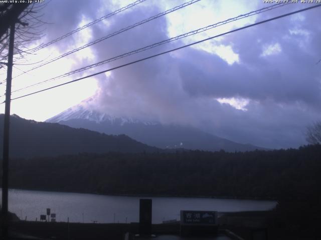 西湖からの富士山