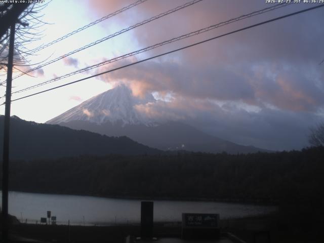 西湖からの富士山