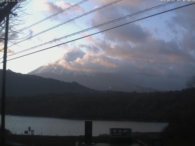 西湖からの富士山