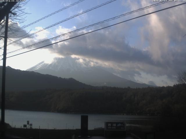 西湖からの富士山