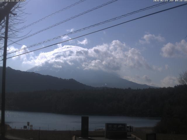 西湖からの富士山