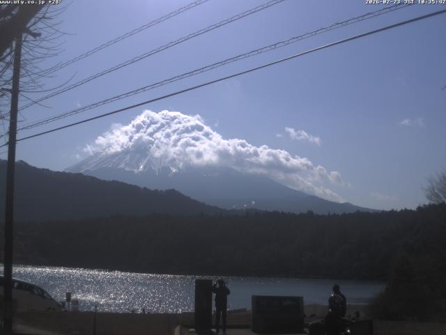 西湖からの富士山