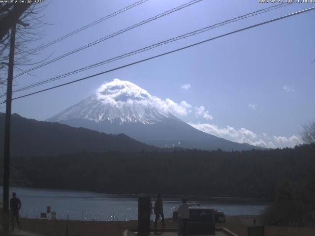 西湖からの富士山