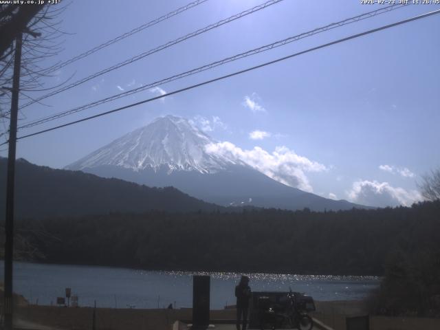 西湖からの富士山