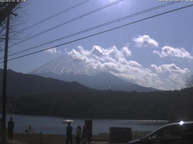 西湖からの富士山