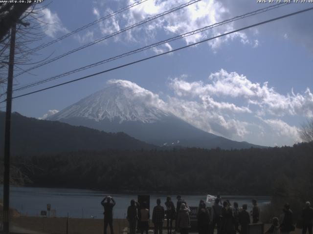 西湖からの富士山