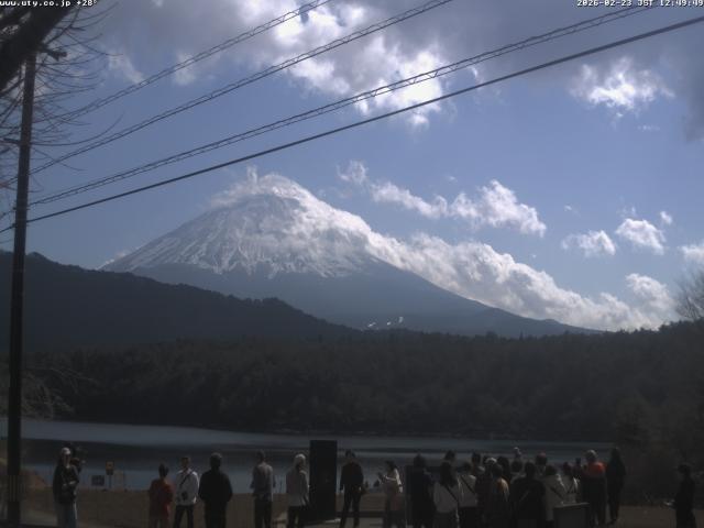 西湖からの富士山