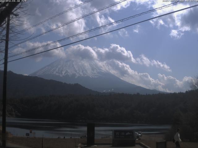 西湖からの富士山