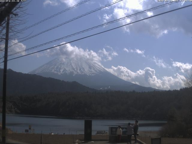 西湖からの富士山