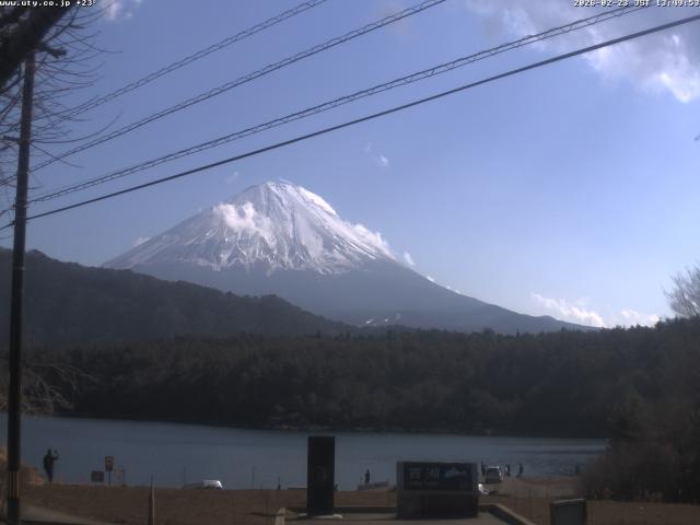 西湖からの富士山