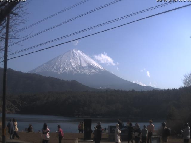 西湖からの富士山