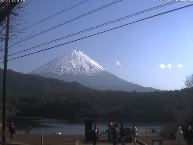 西湖からの富士山