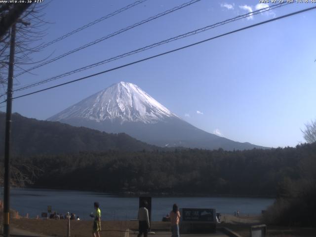 西湖からの富士山