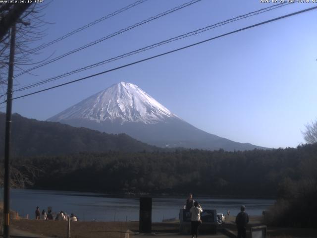 西湖からの富士山