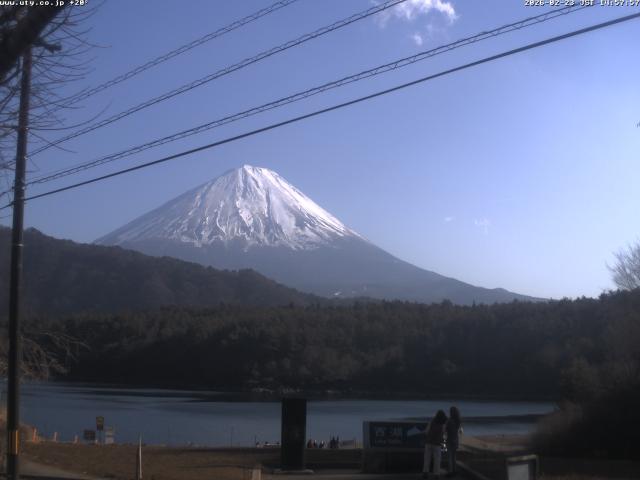 西湖からの富士山
