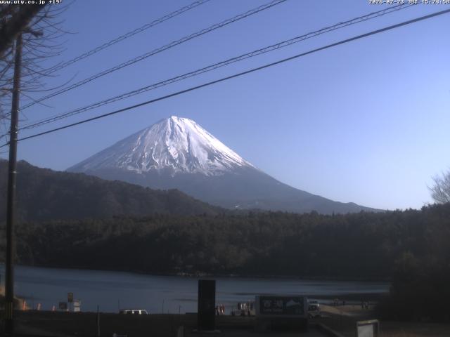 西湖からの富士山