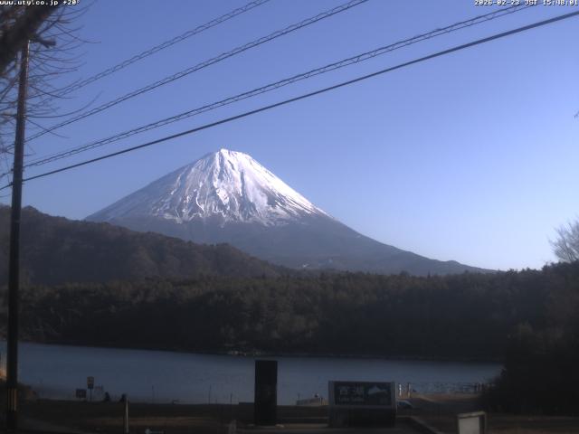 西湖からの富士山
