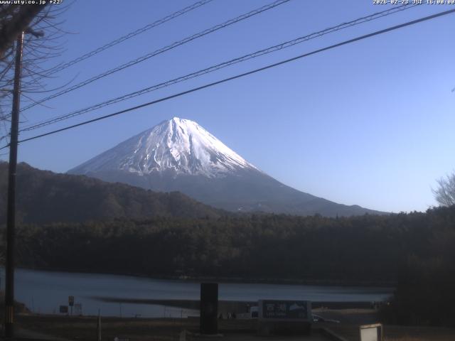 西湖からの富士山