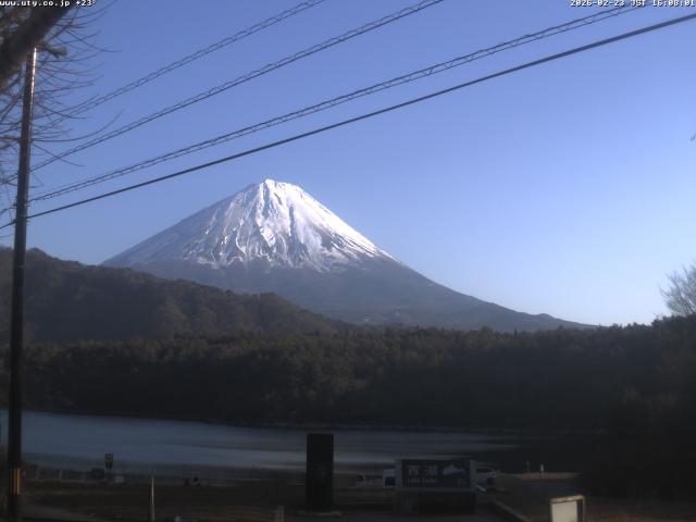 西湖からの富士山