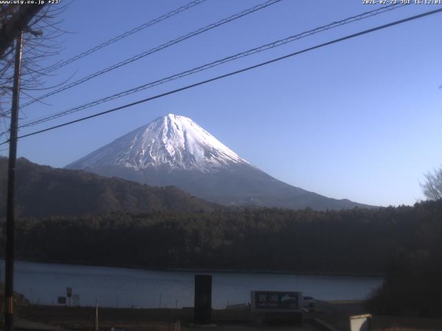 西湖からの富士山