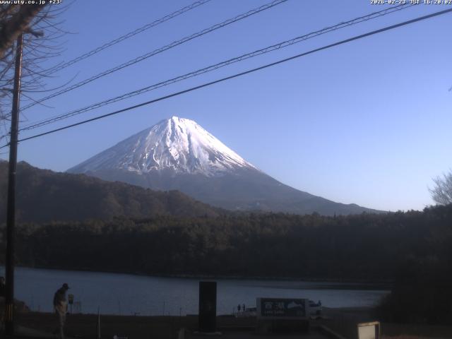 西湖からの富士山